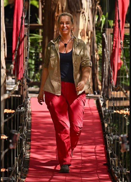 Josie during the filming of I'm a Celebrity